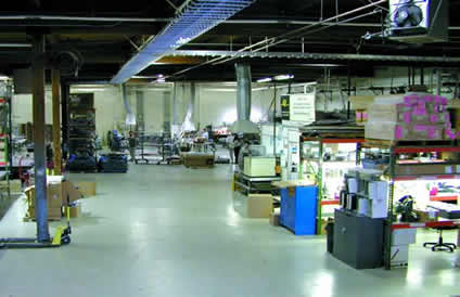 inside of the Northwest rubber extrusions plant